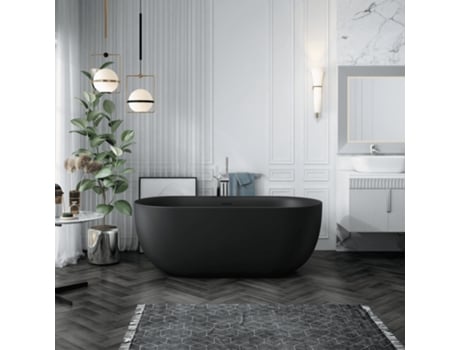 Banheira Exenta Lisbon Preto 150 Cm Mate STANO