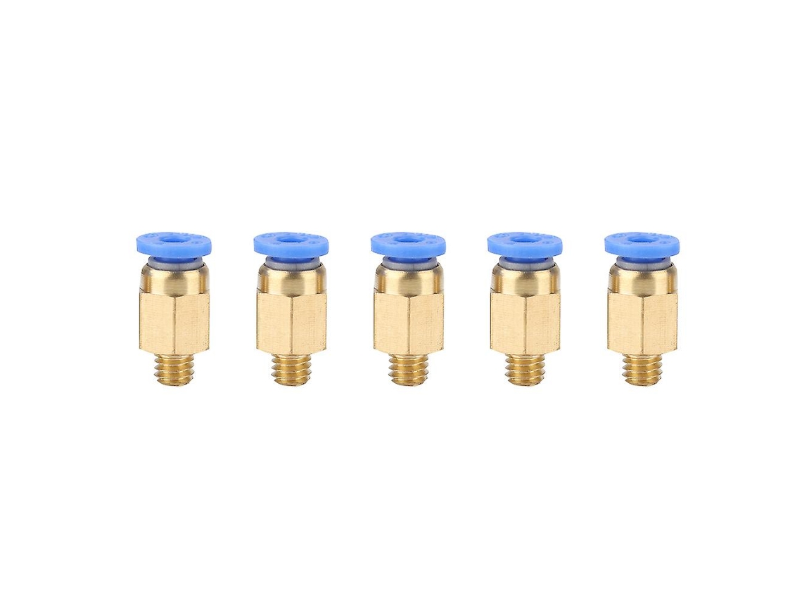 Acessórios Para Impressora 3d- 5 Unidades De Acoplamento Pneumático Reto Pc4- M6, Diâmetro Externo De 4 Mm