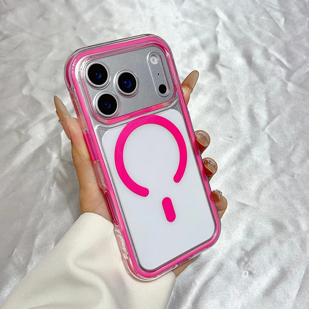Capa Magsafe Para Iphone 11 (vermelha) Com Faixa Antiderrapante Macia Original E Fecho Magnético.