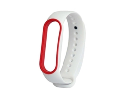Pulseira De Relógio Tpe Bicolor Para Xiaomi Mi Band 5 (preta + Amarela)
