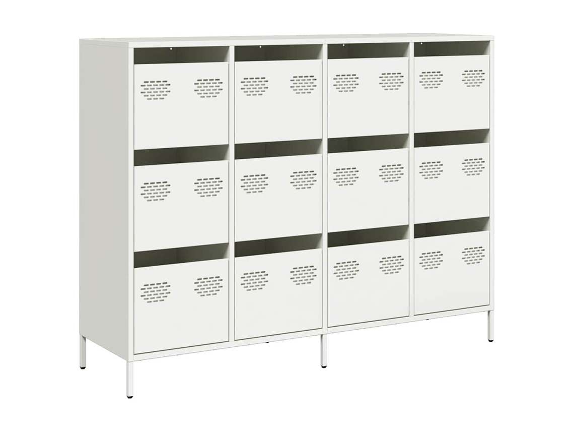 Sideboard, Sideboards Vidaxl Branco Aço (n/a)