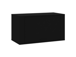 Wall-mounted Shoe Cabinet, Wall-mounted Shoe Cabinets Vidaxl Preto Madeira Processada (n/a)