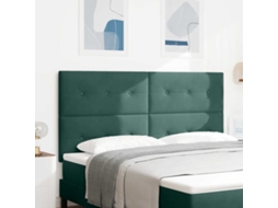 Vidaxl Cabeceira Verde Escuro 180 Cm Veludo