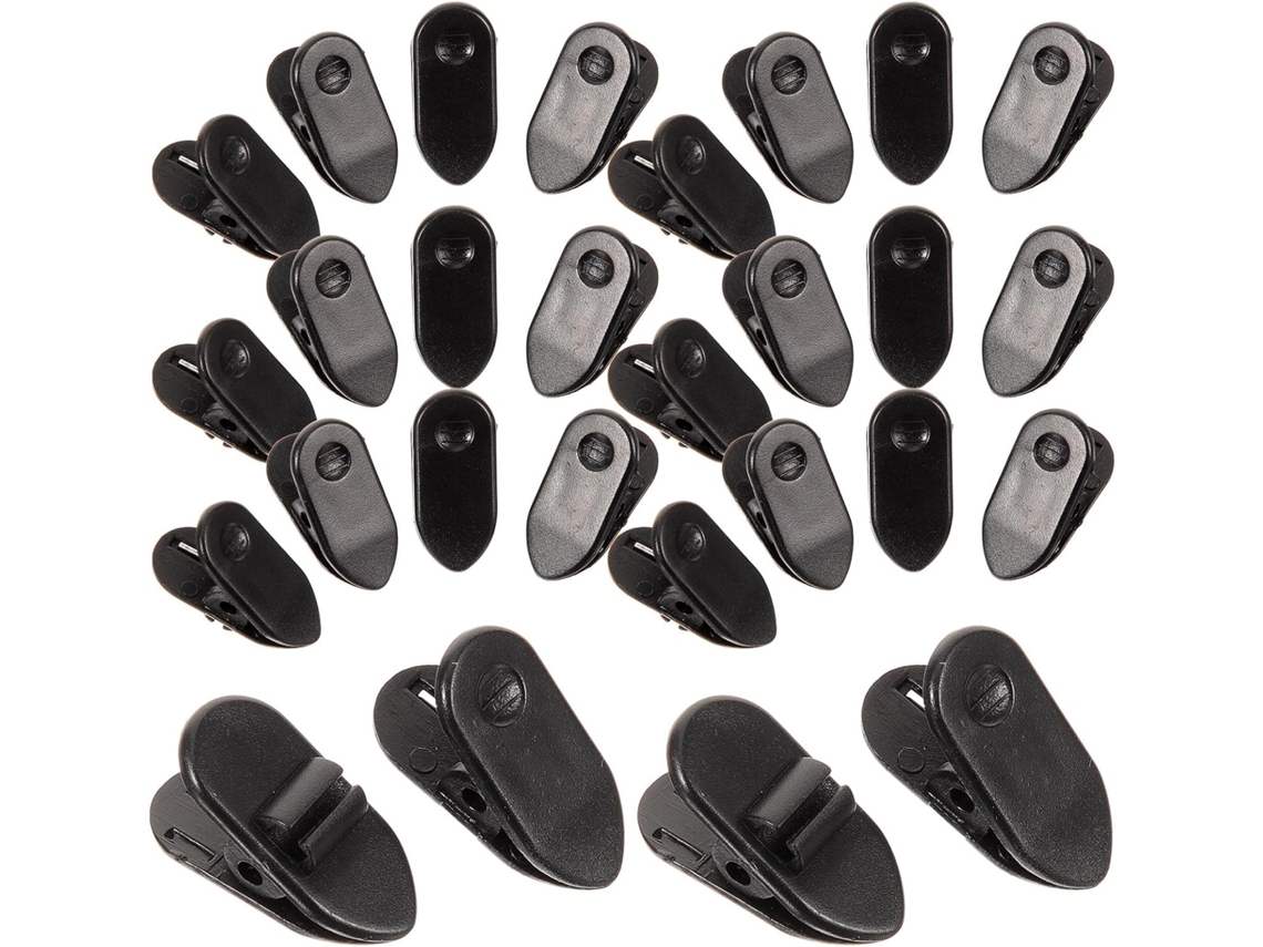 Ultechnovo Pacote Com 100 Presilhas Pretas De Plástico Para Cabo De Fone De Ouvido, Resistentes E Firmes Para