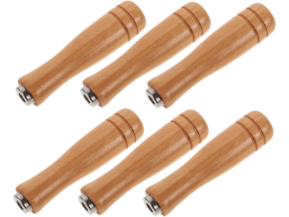 Conjunto De 6 Peças De Ferramentas Com Cabo Ergonômico Para Lima De Madeira.