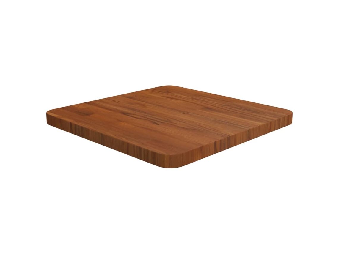 Vidaxl Tampo Mesa Quadrado 40x40x2,5 Carvalho Tratado Castanho-escuro