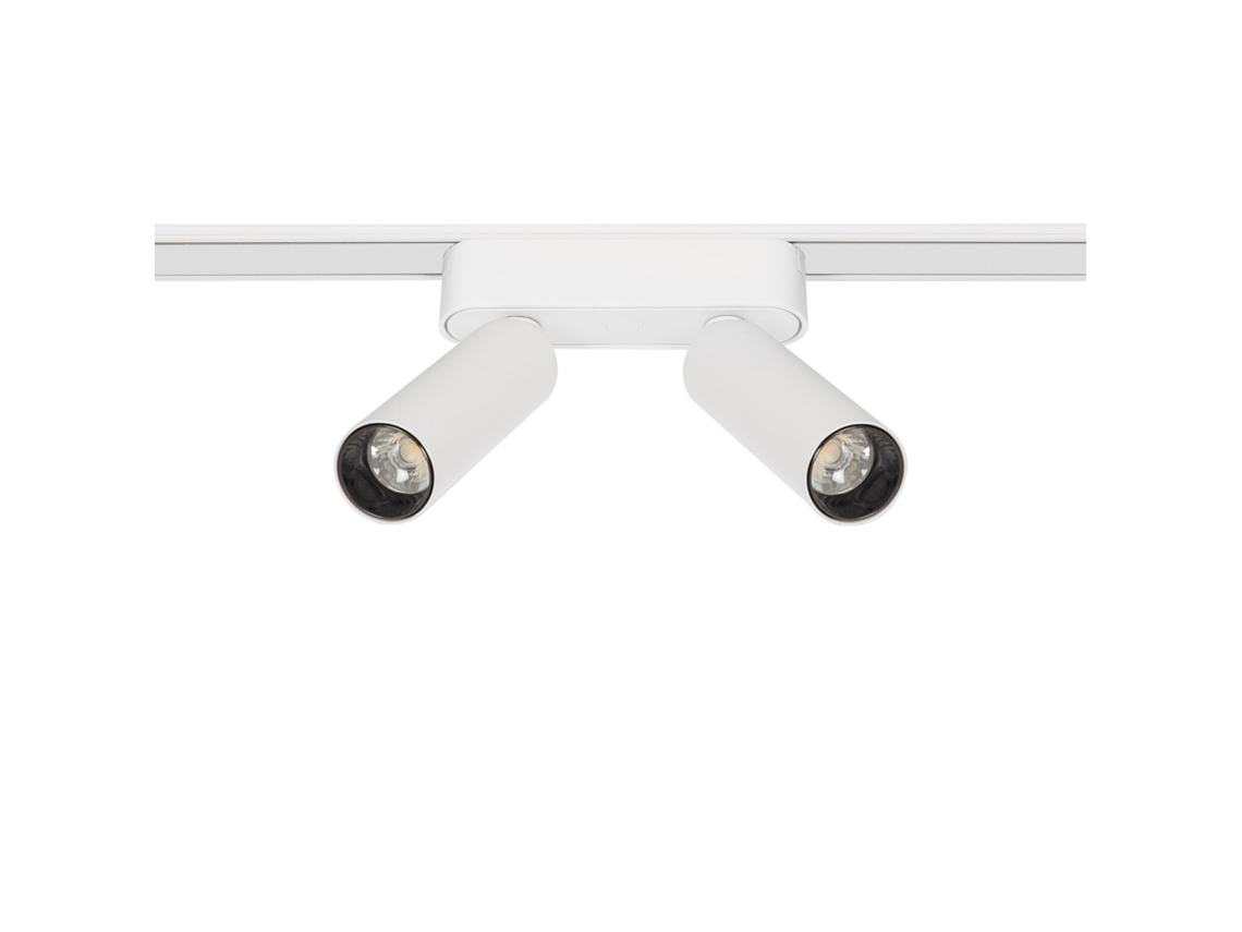 Foco Carril Duplo Led Magnético Monofásico 25Mm Super Slim 14W 48V Cri90 Branco Ugr16 LEDKIA