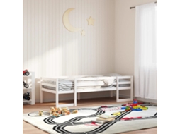 Estrutura De Cama Infantil 90x190 Cm Pinho Maciço Branco