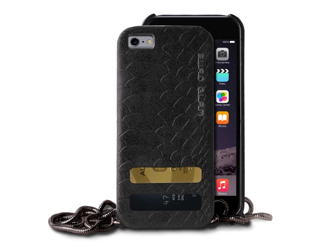 Capa e Corrente PURO Pele iPhone 6 Azul