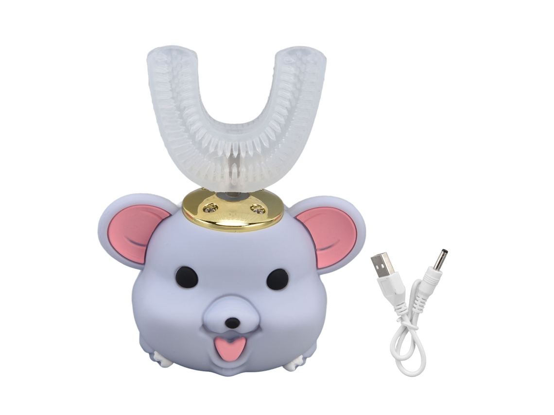Escova Infantil U Silicone Usb 5 Modos Roxo S/MARCA