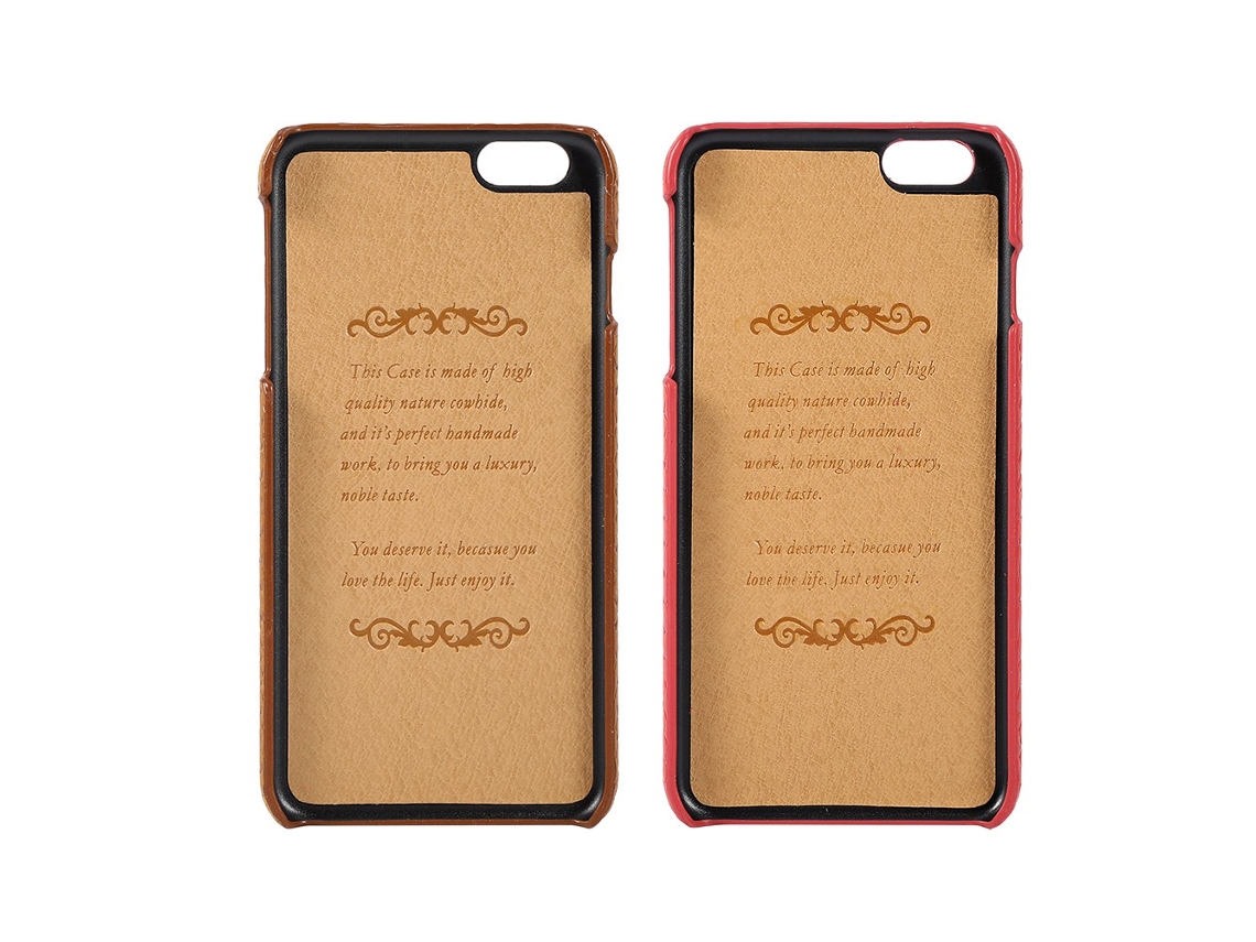 Funda de Telefone EOOCOO de couro genuíno com padrão de cobra