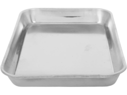 Bandeja Multiuso Em Aço Inoxidável Com Fundo Plano, Fácil De Limpar.