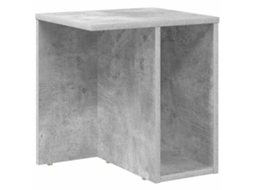Mesa de Apoio Cinzenta com Madeira Processada MAISON EXCLUSIVE (37x32x40 cm)