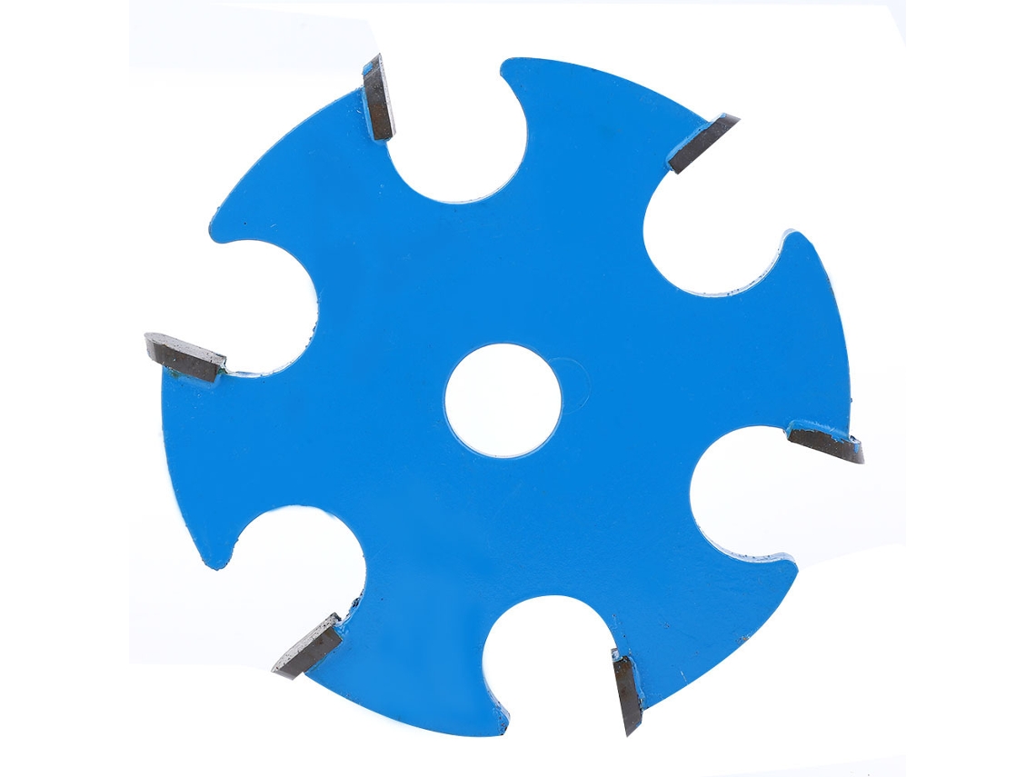 Roda de Amassamento Azul de 100mm para Lixadeira Angular YURU com Disco de Seis Dentes