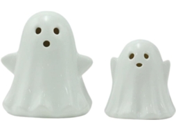 Abajur de Cabeceira em Cerâmica com 2 Fantasmas, Decoração de Halloween, Estatueta de Fantasma Fofa. SFUSHOS