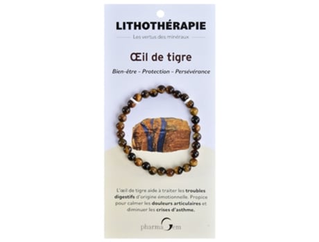 Pulseira de Litoterapia Olho de Tigre 6 Mm PHARMAGEM