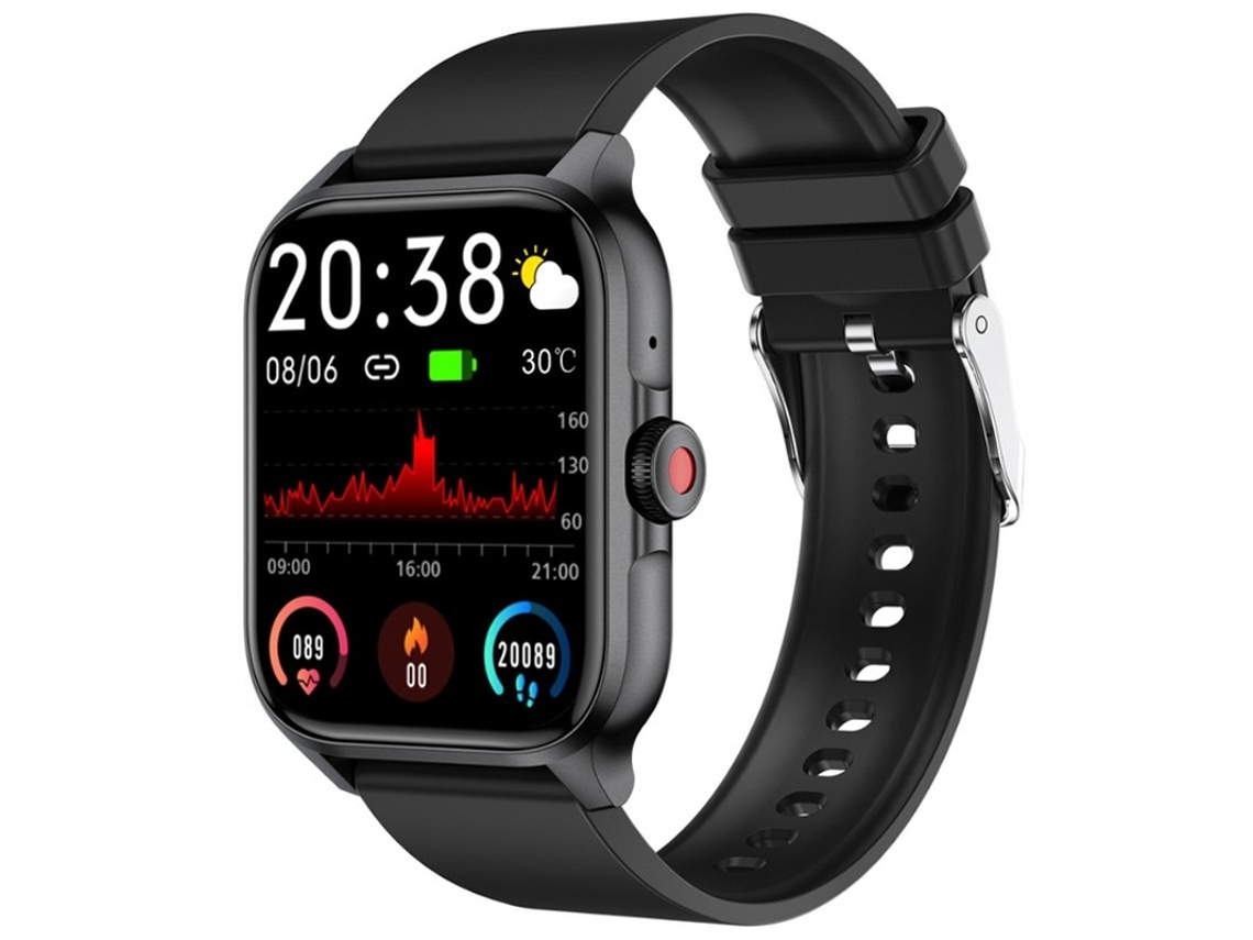 Smartwatch com chamadas Bluetooth, monitoramento de frequência cardíaca, oxigênio no sangue, pressão arterial, açúcar no sangue e lipídios na Bestvite