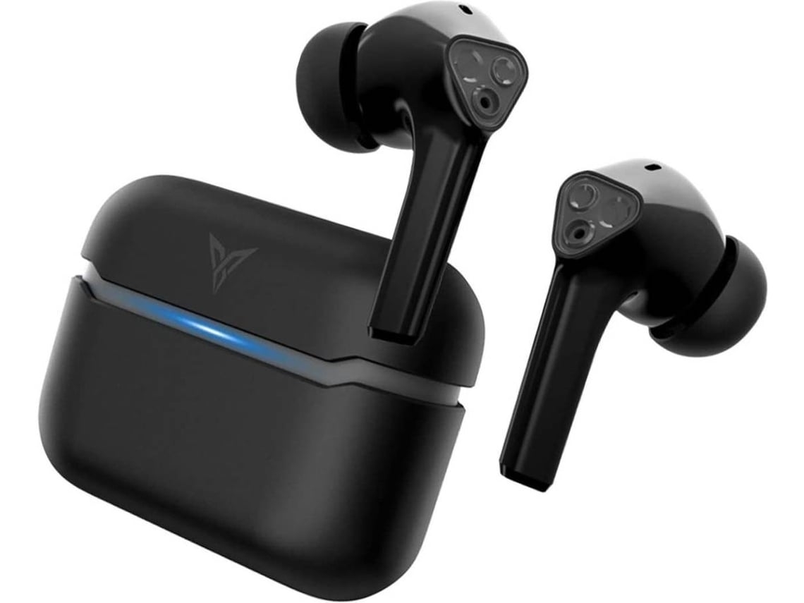 Auscultadores Gaming ENZONS  Sem Fio T1 True de Baixa Latência de 60Ms Drivers de 12 Mm Touch Enabledpreto