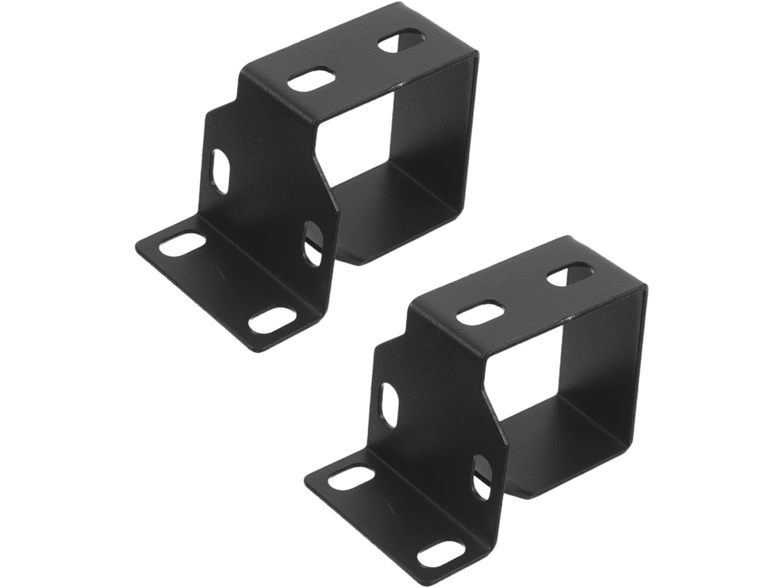 Conjunto De 2 Peças De Canaletas De Gerenciamento De Cabos Em Metal Preto Fosco Para Estúdio.