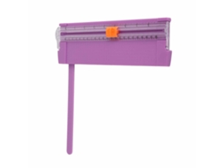 Cortadora de Papel Pequeña Ligera Mini Portátil Plegable Tablero de Corte A4 para Estudiantes Morado Oscuro