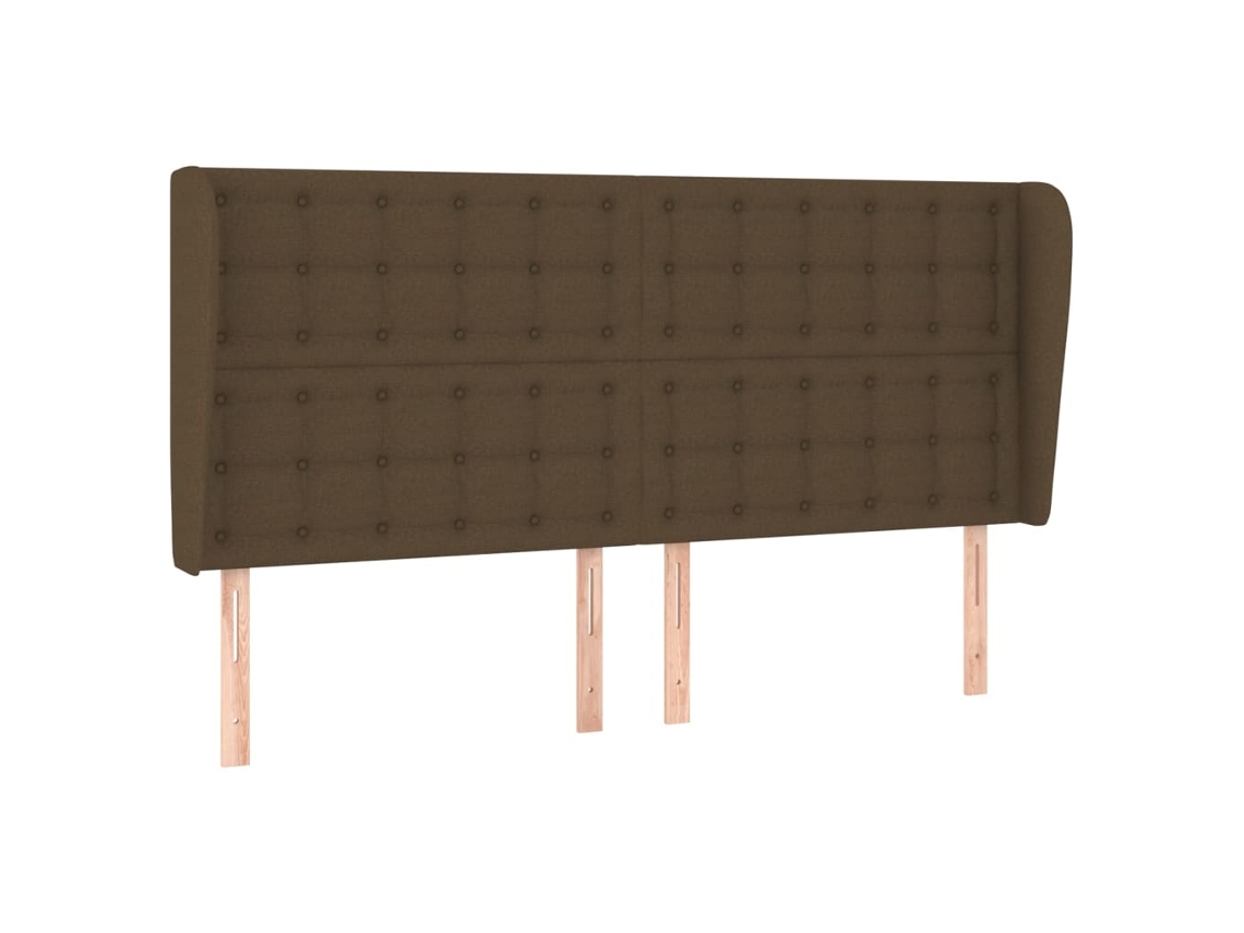 Headboard, Headboards Vidaxl Marrom Tecido (163 X 23 X 118/128 Cm)