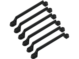 Conjunto De 6 Puxadores Pretos Para Gavetas Armários E Guarda Roupas Da Creatdiy Ideal Banheiros, Gavetas, Móveis E