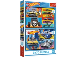 Puzzle 2x70 Carros Hot Wheels Trefl 34442 Trefl Puzzle