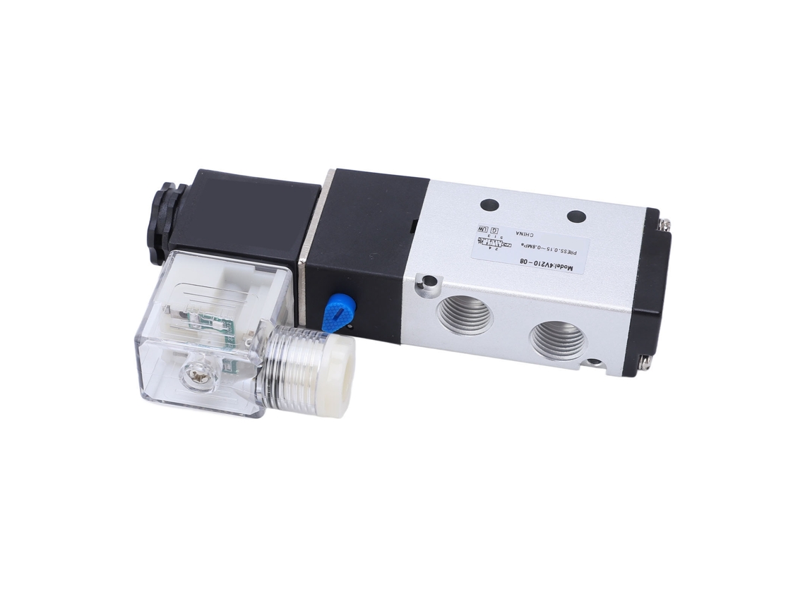 Válvula Solenóide Elétrica Laxiscreed De 2 Vias E 5 Posições Para Automação Pneumática