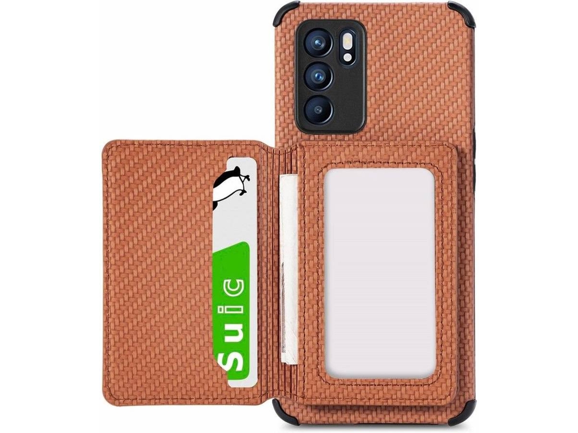 Capa Oppo Reno 6 5G HFS HOUSE Kictand (Castanho)