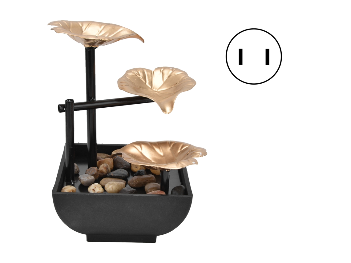 Ornament Mesa Decoração Feng Shui Água Fluxo Plug Us 110v