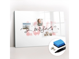 Quadro Magnético Decorativo Inscrição "ama-te A Ti Próprio" Para O Escritório Espelharte (90x60 Cm)