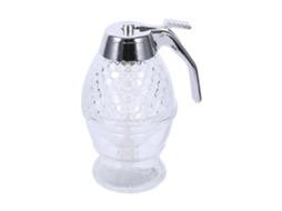 Laxiscreed Dispensador De Mel Em Acrílico 200 Ml Com Estrutura Transparente E Alça Funcional
