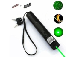 Lanterna Laser com Cabo Preto, Luz Verde, Efeito Estrela STELASPLEN