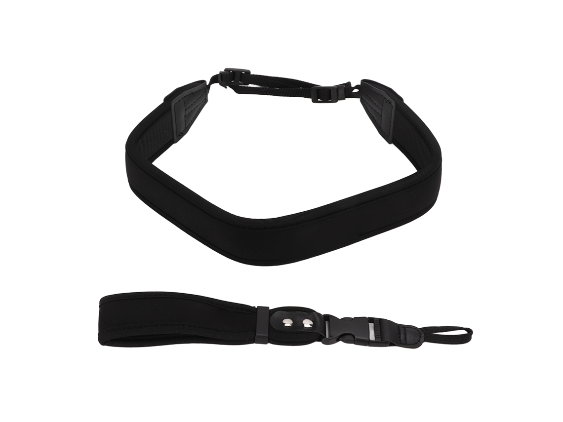 Correa Elástica Absorbente De Impactos Para Cámara Slr Y Teleobjetivo, Correa De Hombro Y Cuello Con Perforaciones, Accesorio De Cámara