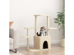 Vidaxl Árvore C/ Postes Arranhadores Sisal 97,5 Cm Creme
