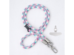 Lurelia Cordão Para Telemóvel Ajustável Transversal Para Pescoço 120 Cm Poliéster Anti-perda