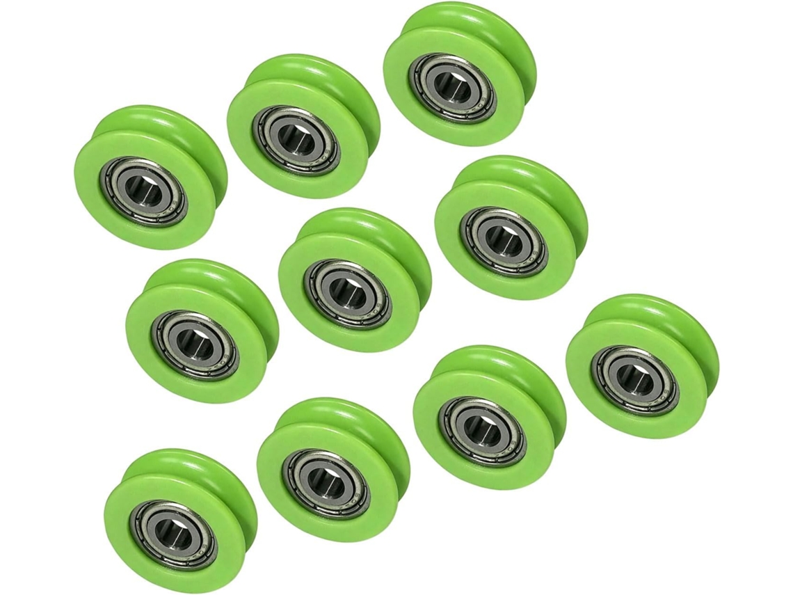 10 Polias Guia Com Rolamentos Em Forma De U Para Portas Correr Suaves E Janelas