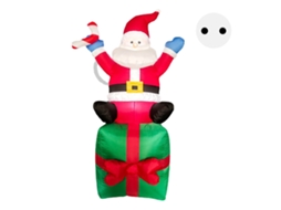 Papá Noel Hinchable Para Exterior Decoración Navideña Gigante Inflable