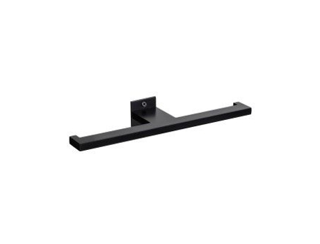 Porta Rolos Duplo e Toalheiro Slim Black JNF