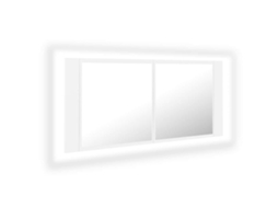 Led Mirror Cabinet, Led Mirror Cabinets Vidaxl Branco Madeira Processada (n/a)