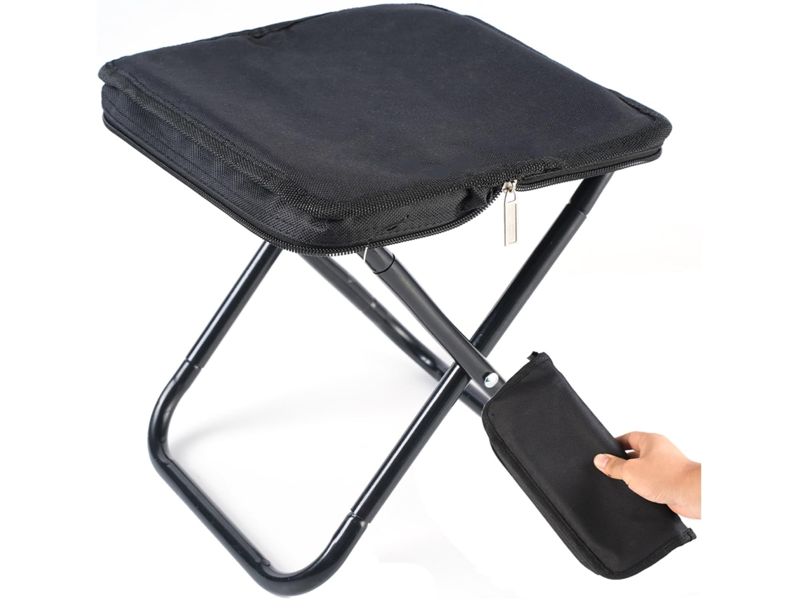 Banqueta AQUAFORGE, dobrável, portátil, leve, resistente, com bolsa, 25 cm, 100 kg