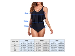 Traje de Banho LAXISCREED Floral V Profundo