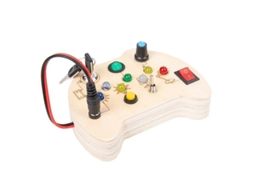 Placa De Circuito Montessori Com Tomada De Luz Led Liga/desliga, Brinquedo Educativo Cognitivo Fino Para Bebês, Presentes, Quadro Aquaforge