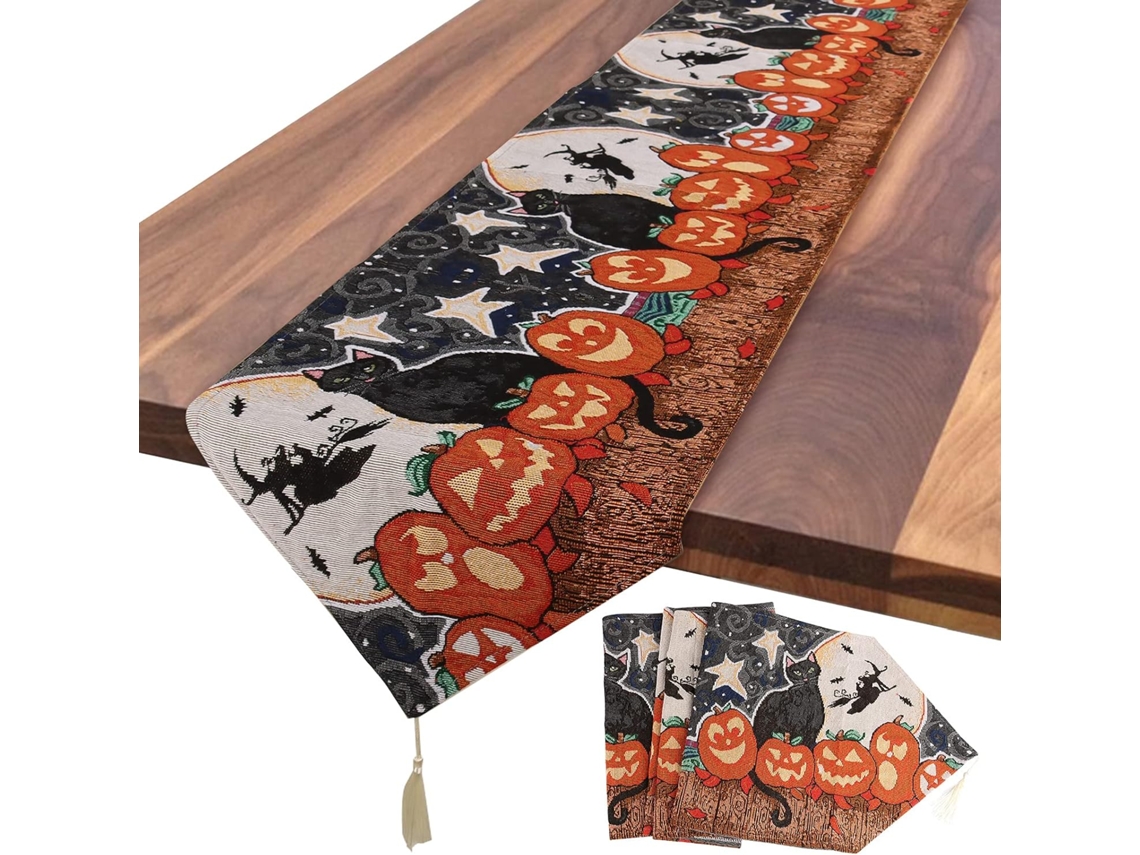 Toalha Mesa Halloween Estrelado Decorativo