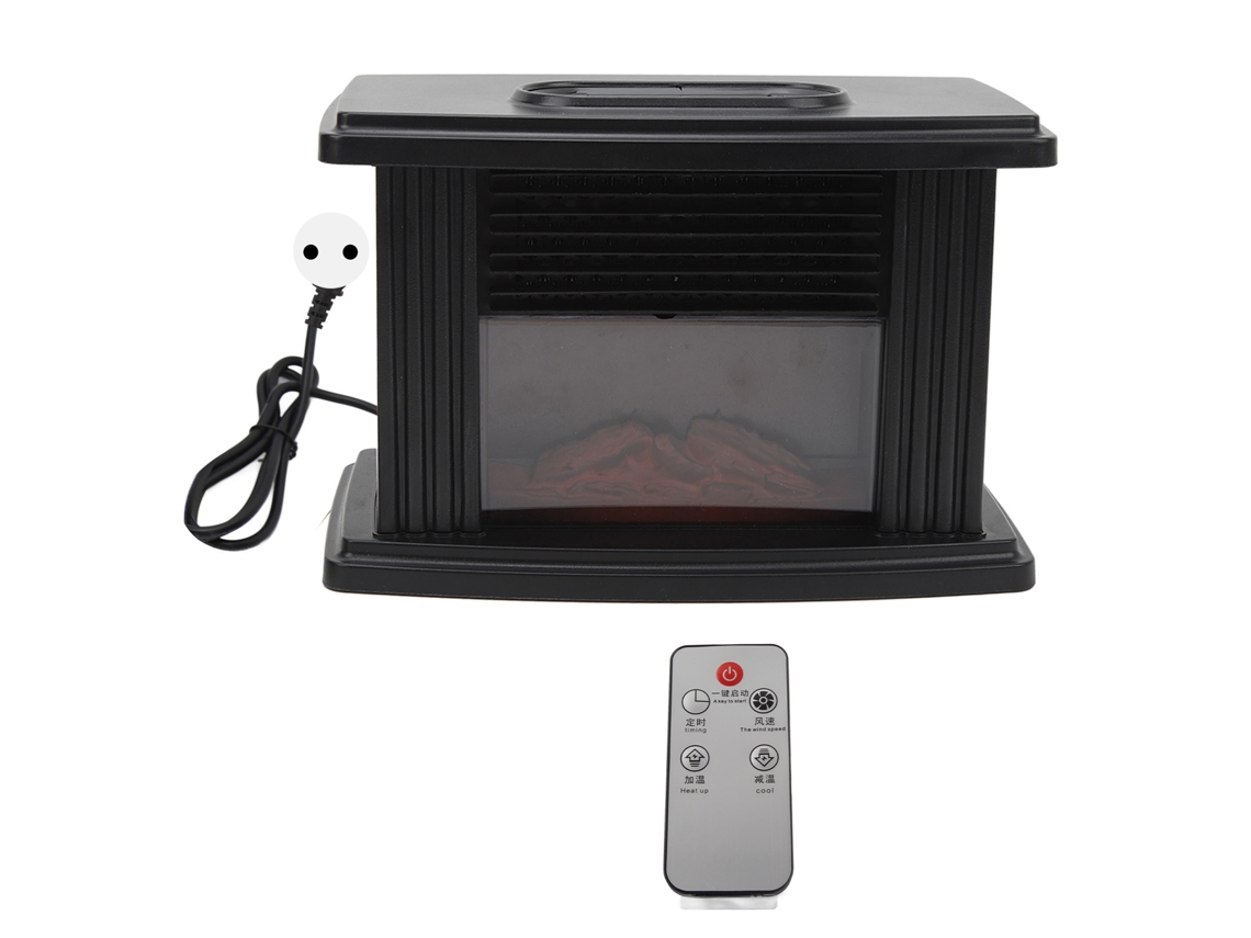 Aquecedor Espaço 1000w 220v com Design de Lareira Led