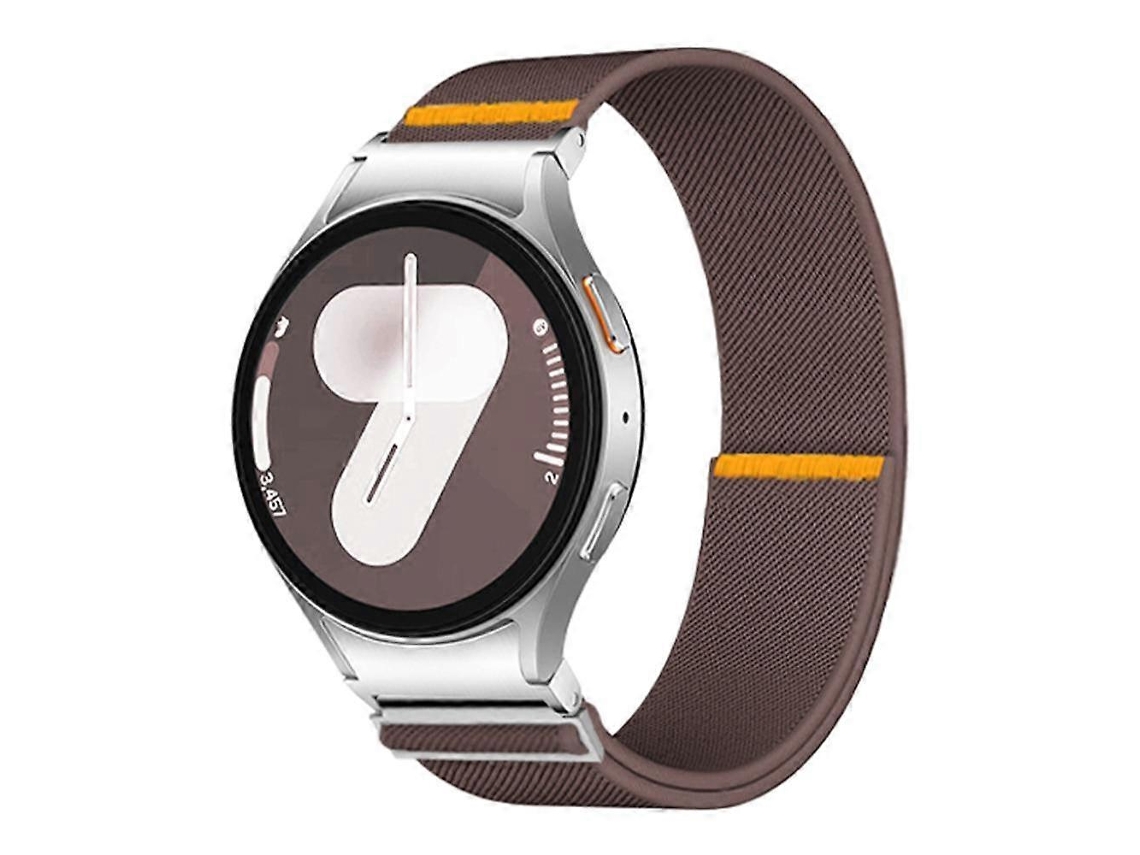 Pulseira De Nylon Elástica Ajustável Com Laço Único, Compatível Samsung Galaxy Watch Fe/ 7/ 6/ 5/ 4, Ajuste Prático