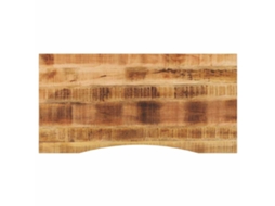 Vidaxl Tampo De Mesa Com Curva 110x50x2,5 Cm Mangueira Áspera Maciça