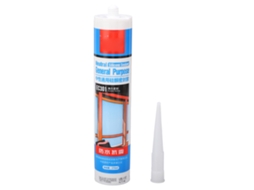 Selante de silicone transparente, impermeável e resistente a impactos, para decoração de vidro, 270ml