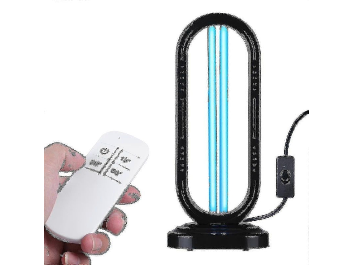 Lâmpada De Limpeza Uv-c 38w Com Controle Remoto E Função Ozônio Para Bactérias E Vírus