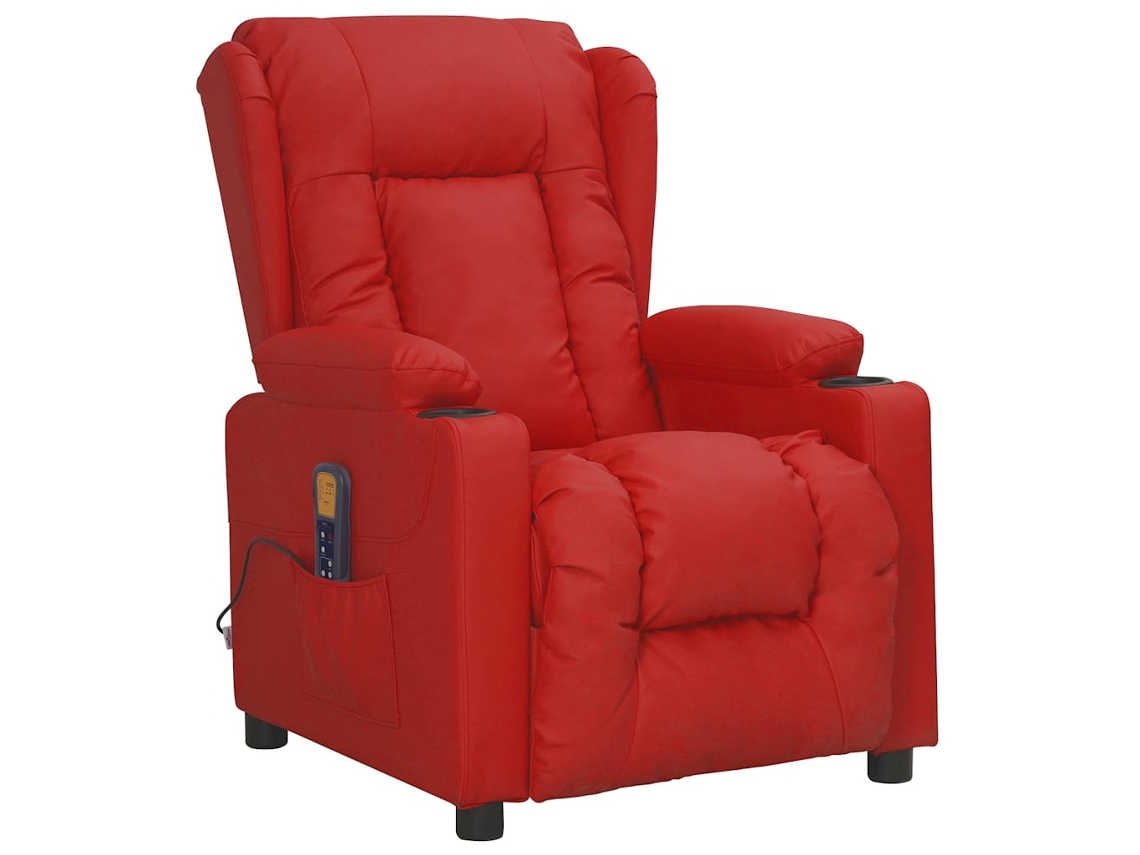 Massage Chair, Massage Chairs Vidaxl Vermelho Couro Artificial